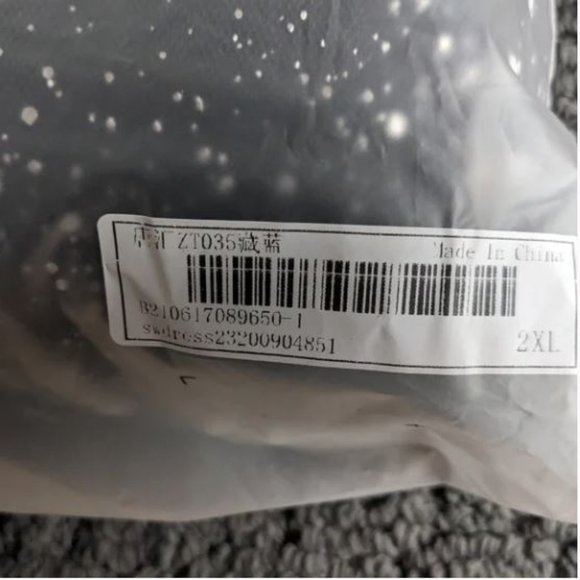 Shein Double V Neck Navy Blue Sparkling Dress 2XL - Picture 4 of 6